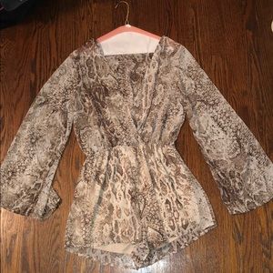 Snake Skin Romper